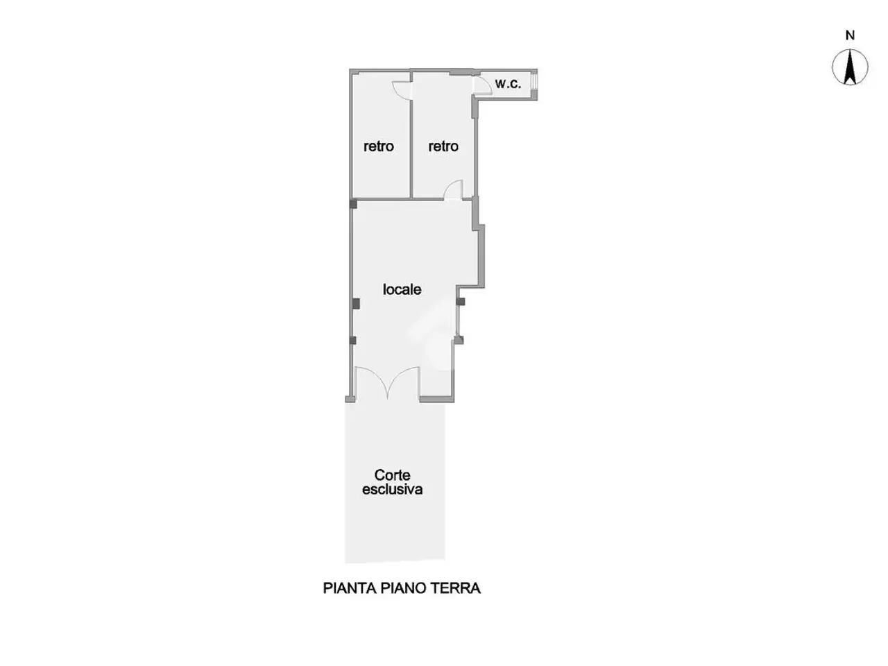 Negozio in Via Duca d'Aosta 12, Alba Adriatica, {3} - Planimetria 1