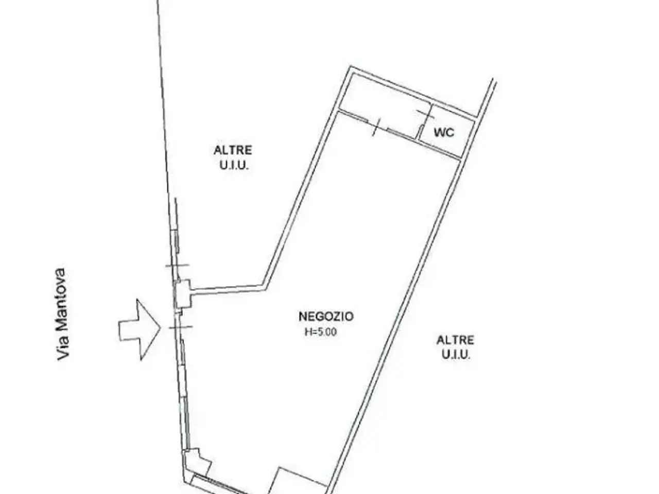 Negozio in Via Mantova 94, Brescia, {3} - Planimetria 1
