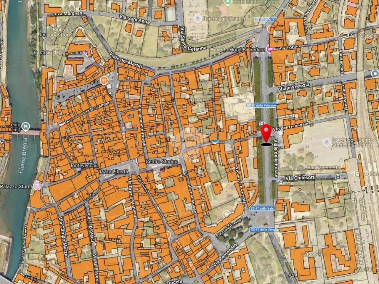 Negozio in Via Orazio Marinali 147, Bassano Del Grappa, {3} - Planimetria 1