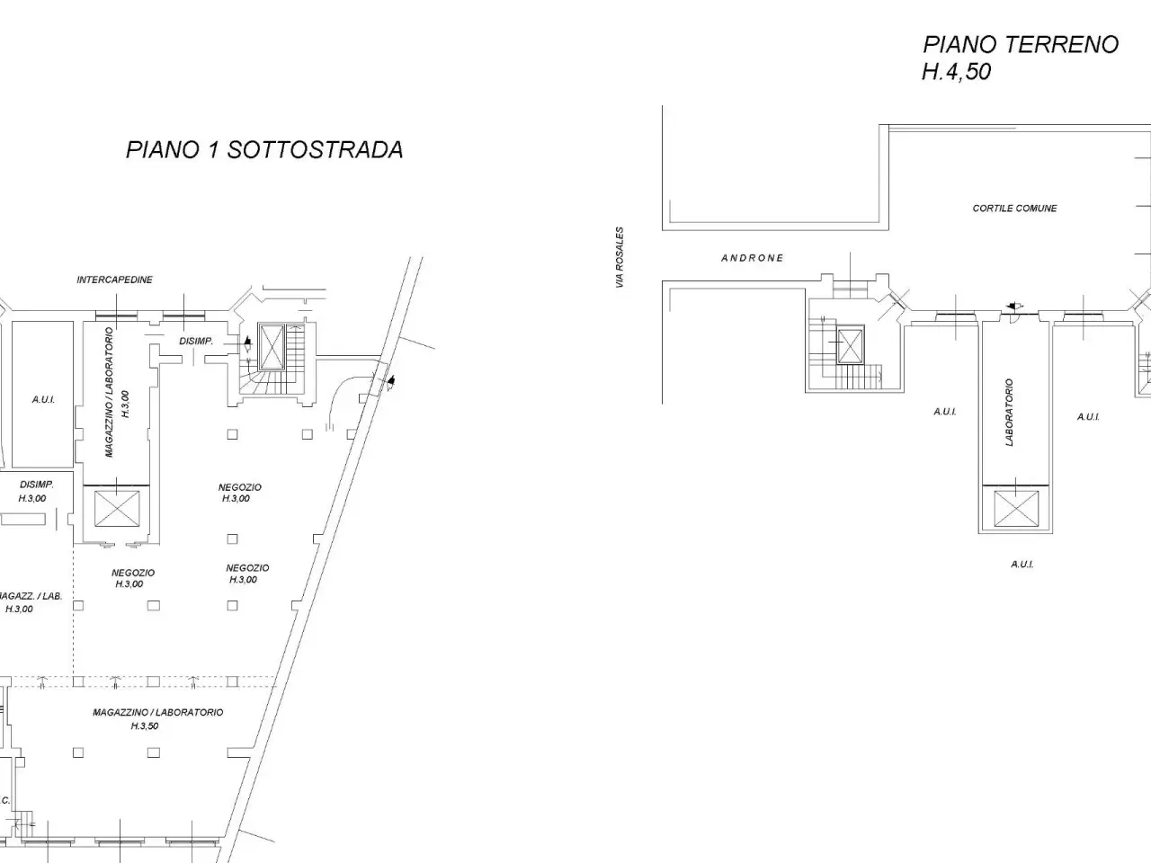 Ufficio in Via Gaspare Rosales 3, Milano, {3} - Planimetria 1