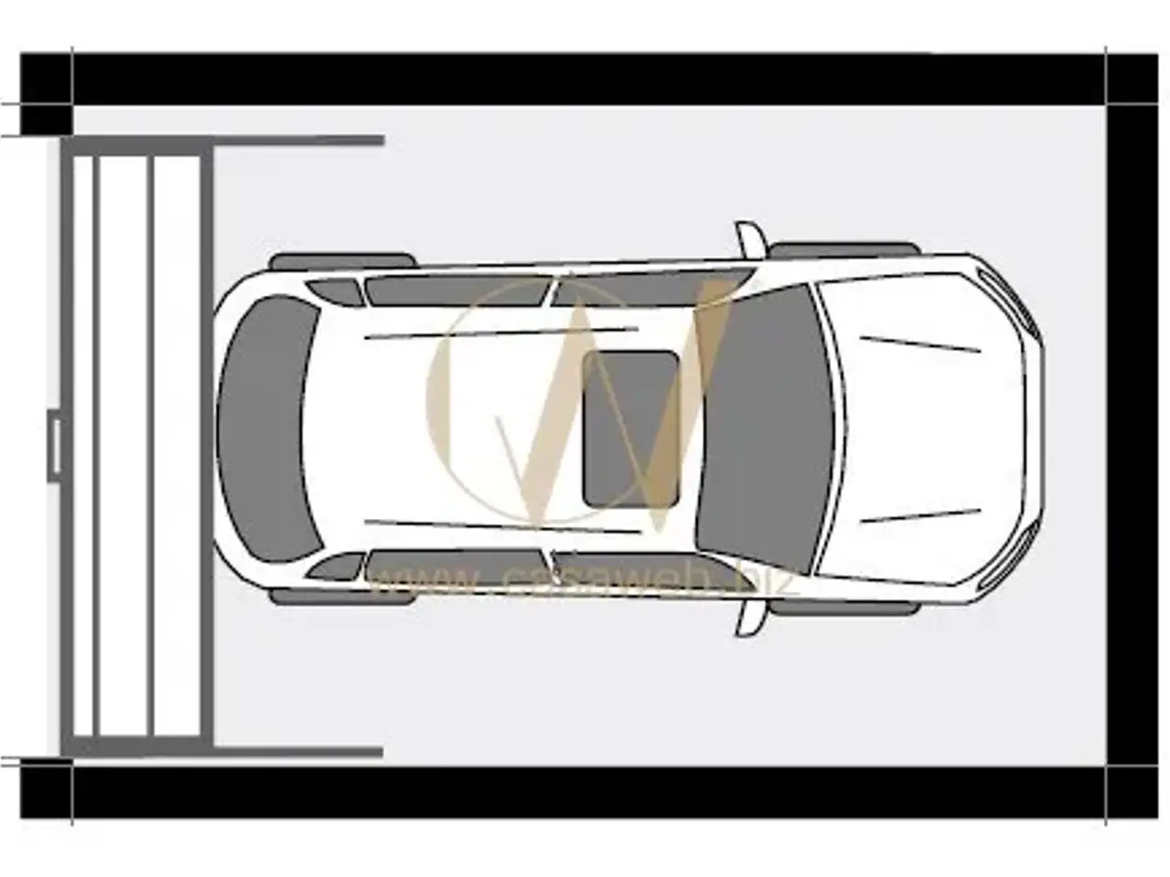 Garage in Via Roosevelt, Caserta, {3} - Planimetria 1