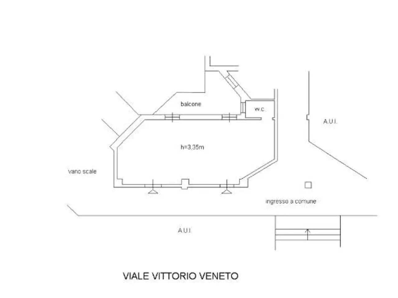 Ufficio in Via Vittorio Veneto 80, Prato, {3} - Planimetria 1