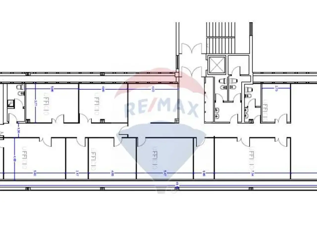 Ufficio in Corso Stati Uniti 14 Bis, Padova, {3} - Planimetria 1
