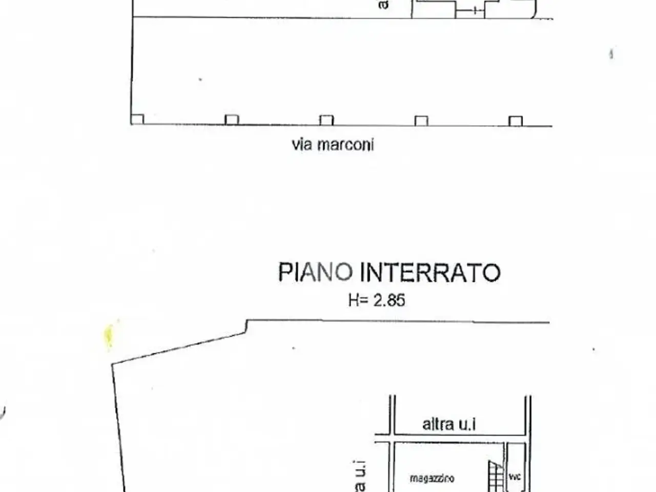 Negozio in Via G. Marconi 16, Bologna, {3} - Planimetria 1