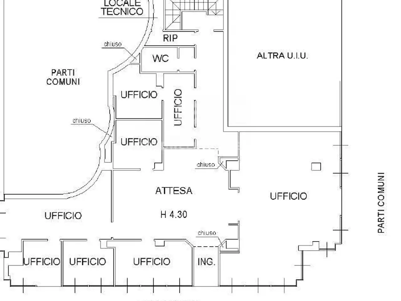 Ufficio in Corso Milano 23, Monza, {3} - Planimetria 1