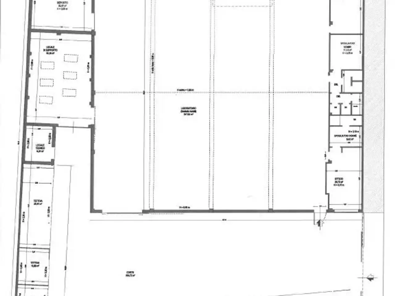 Capannone in Via Massarenti 36, Castel Maggiore, {3} - Planimetria 1