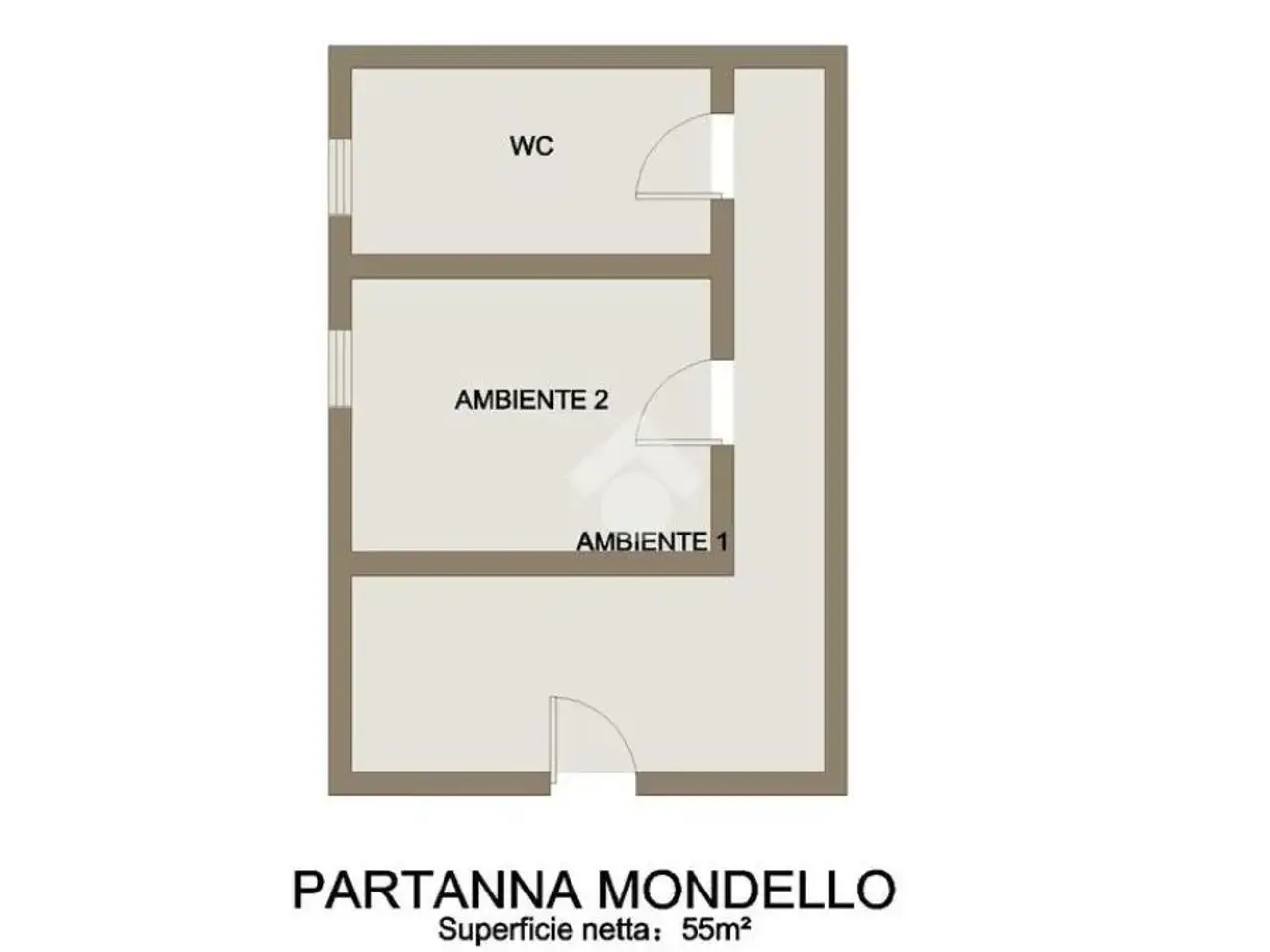Ufficio in Via Partanna Mondello 49, Palermo, {3} - Planimetria 1