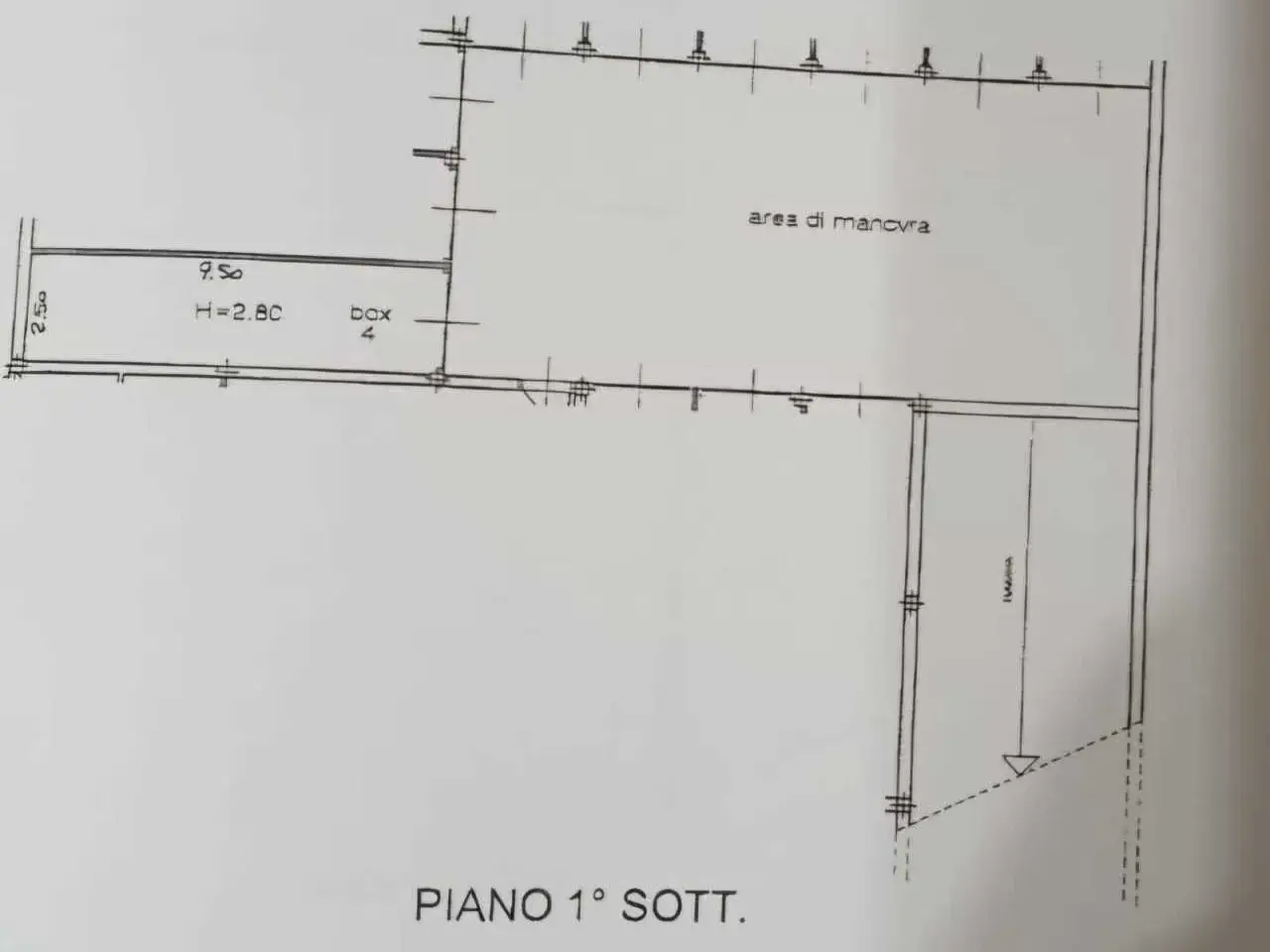 Parcheggio chiuso in , Rottofreno, {3} - Planimetria 1