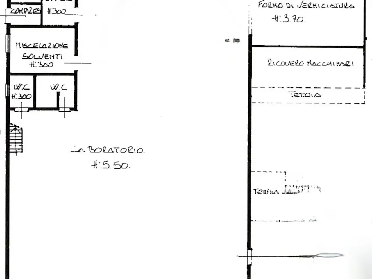 Capannone in Via Roma 1, Masera' Di Padova, {3} - Planimetria 1
