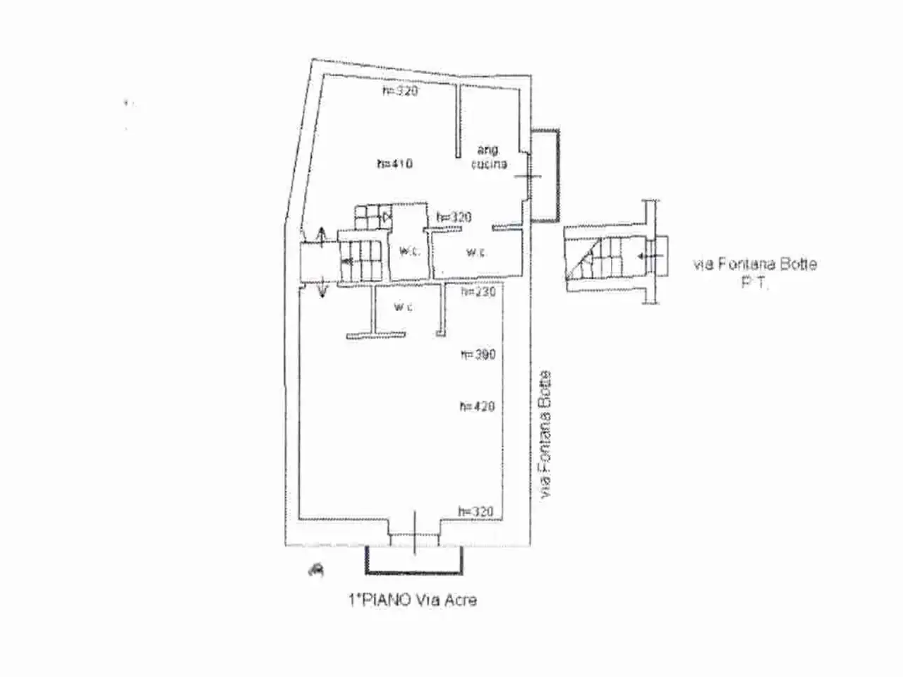 Bed & Breakfast in Via Acre, Palazzolo Acreide, {3} - Planimetria 1