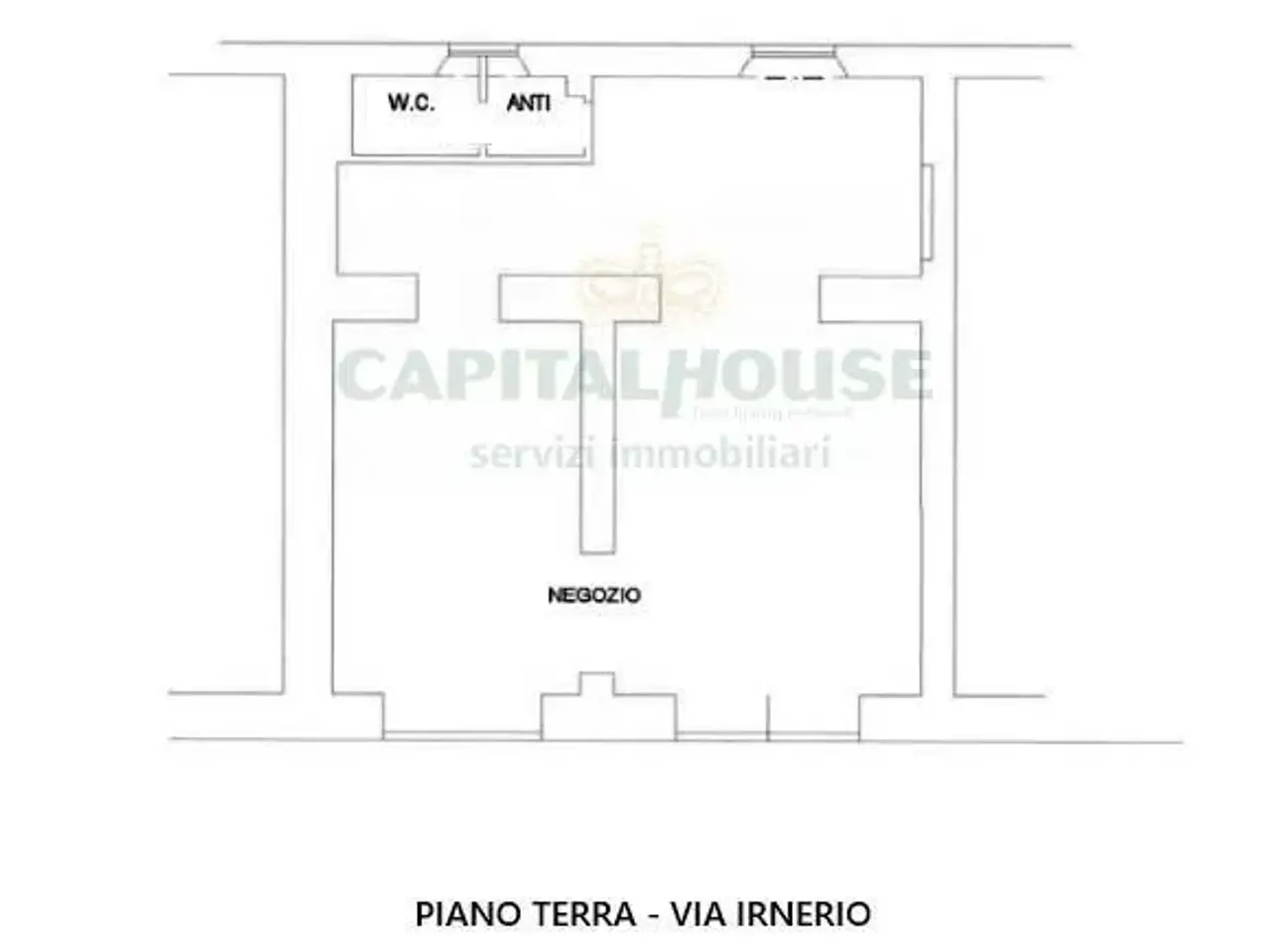 Negozio in Via Irnerio 6, Bologna, {3} - Planimetria 1