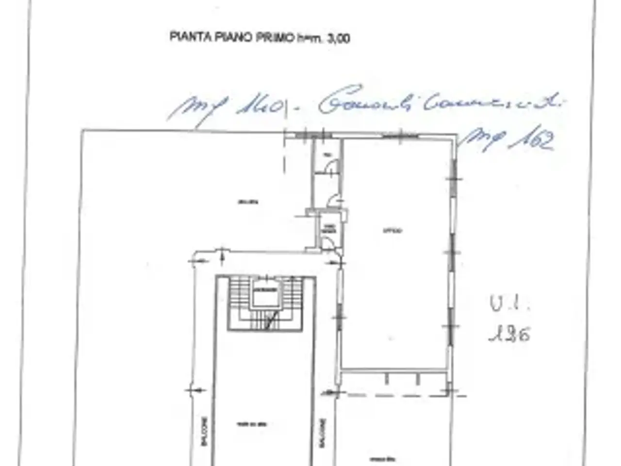 Ufficio in Piazzale Schumm, Alpignano, {3} - Planimetria 1