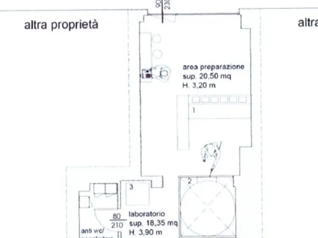 Negozio in Via Alcide De Gasperi 56, Rezzato, {3} - Planimetria 1