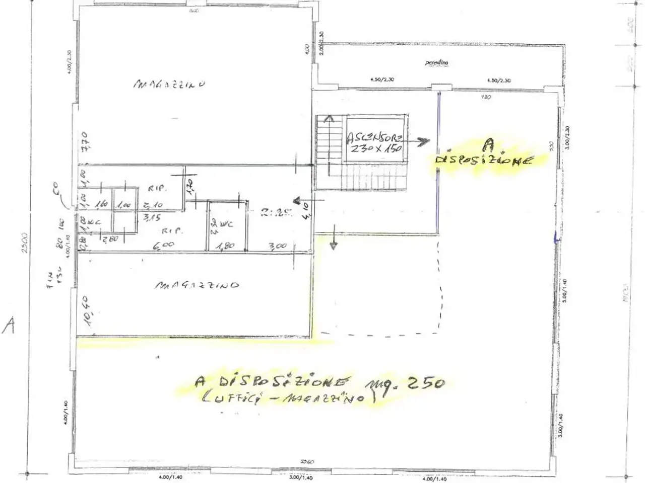 Capannone in Via Ravenna 47, Bellaria-Igea Marina, {3} - Planimetria 1