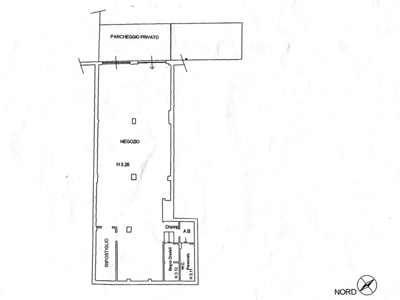 Negozio in Via Simone Martini, Siena, {3} - Planimetria 1