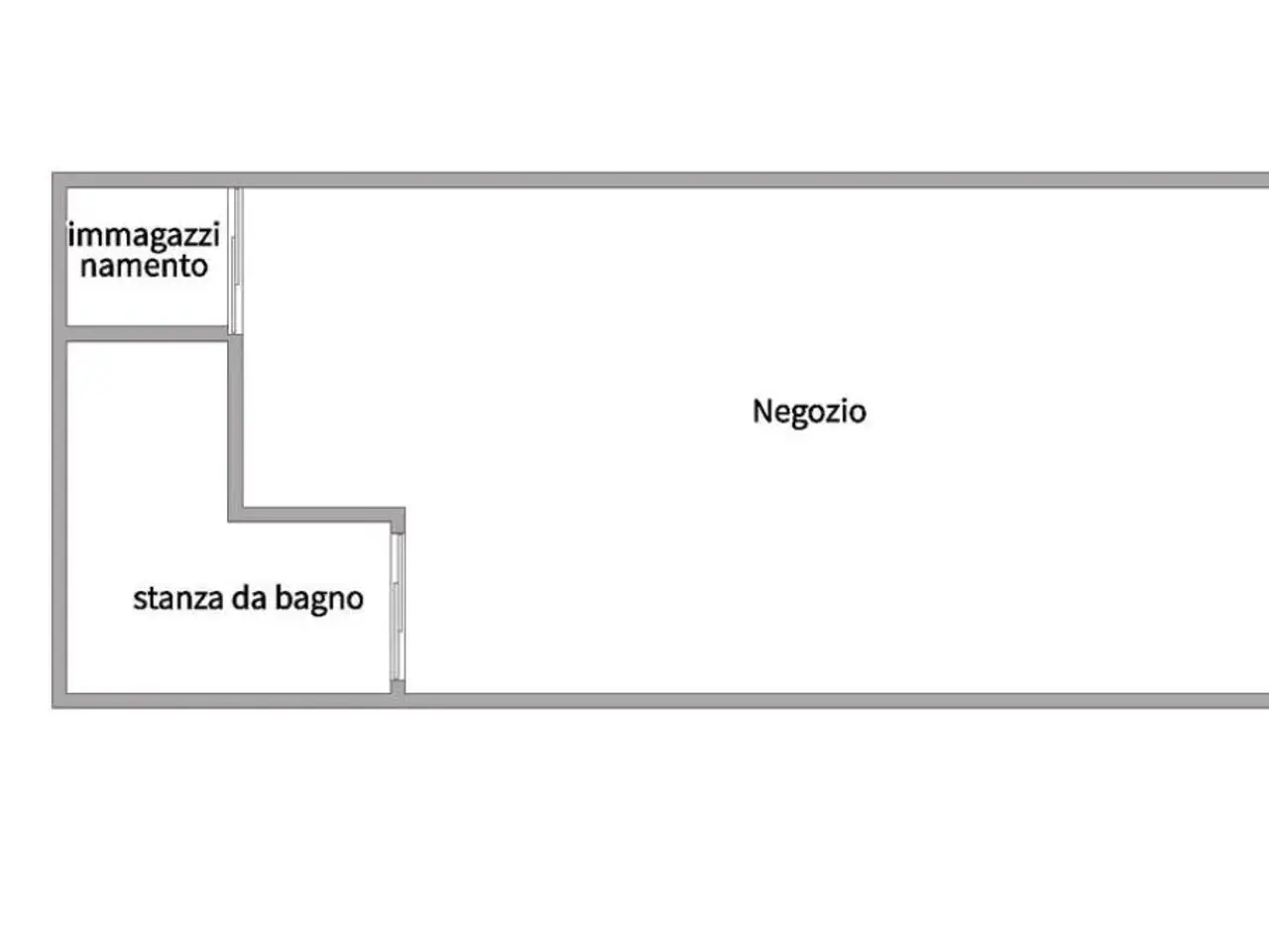 Negozio in Via Osanna 67, Reggio Calabria, {3} - Planimetria 1