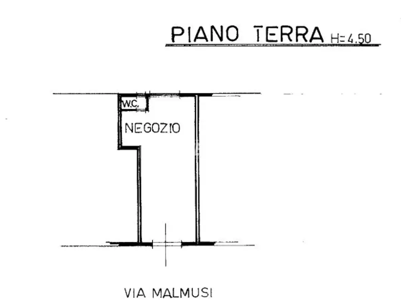 Negozio in Via Giuseppe Malmusi 31, Modena, {3} - Planimetria 1