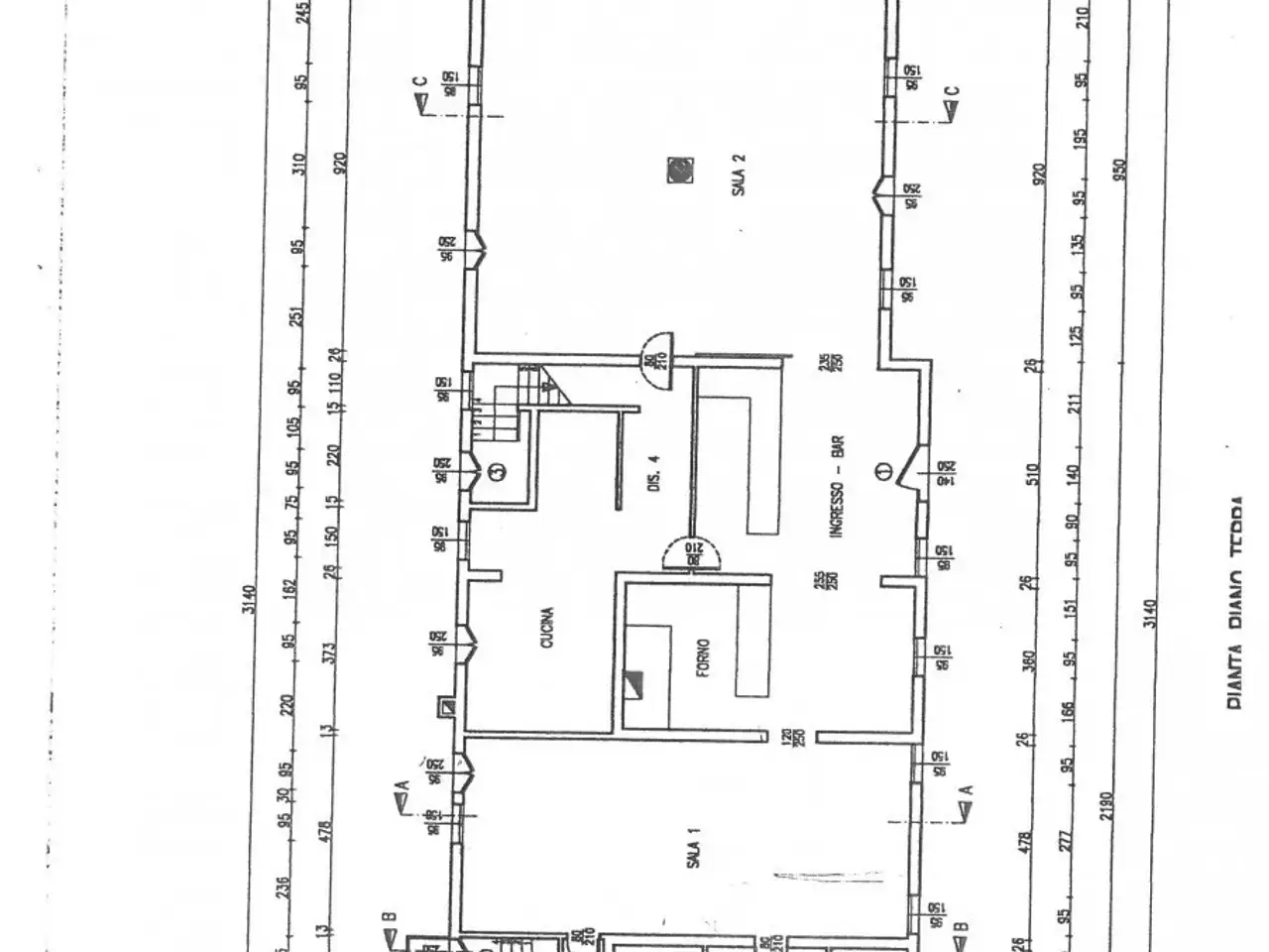 Ristorante in Via Padana Inferiore, Este, {3} - Planimetria 1