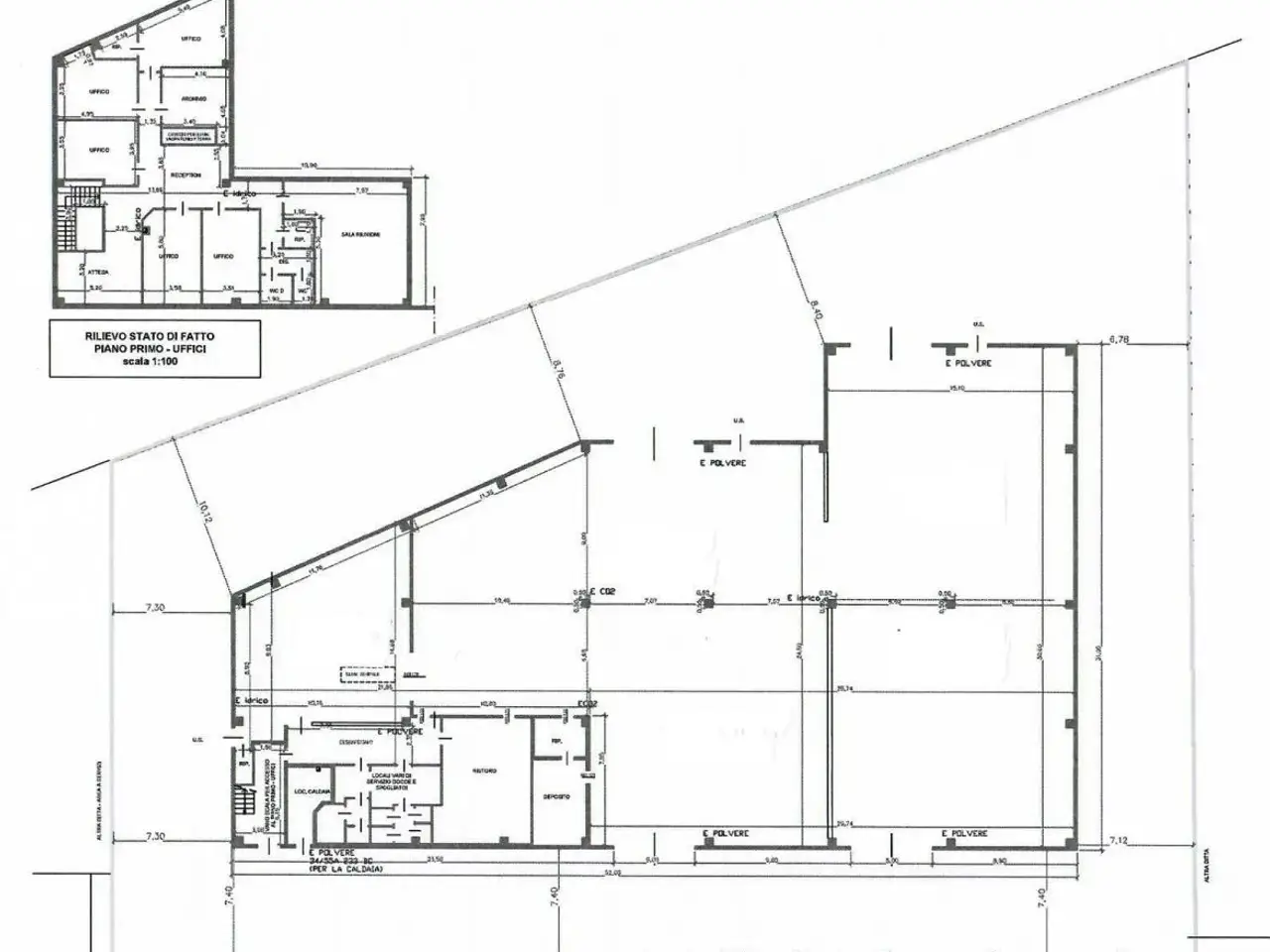 Capannone in Via Enrico Mattei, Pogliano Milanese, {3} - Planimetria 1