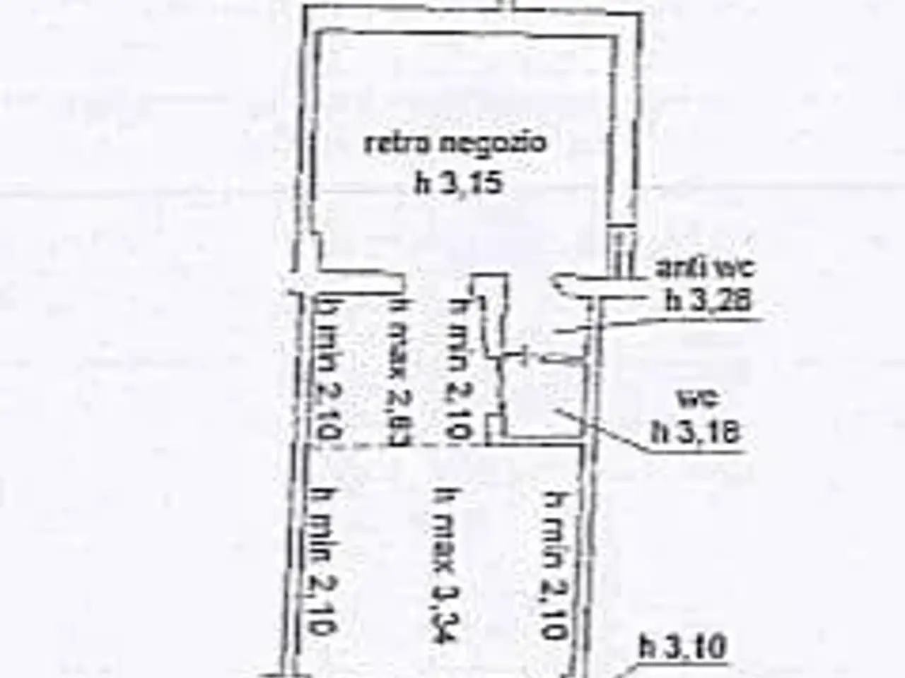 Negozio in Borgo San Frediano, Firenze, {3} - Planimetria 1