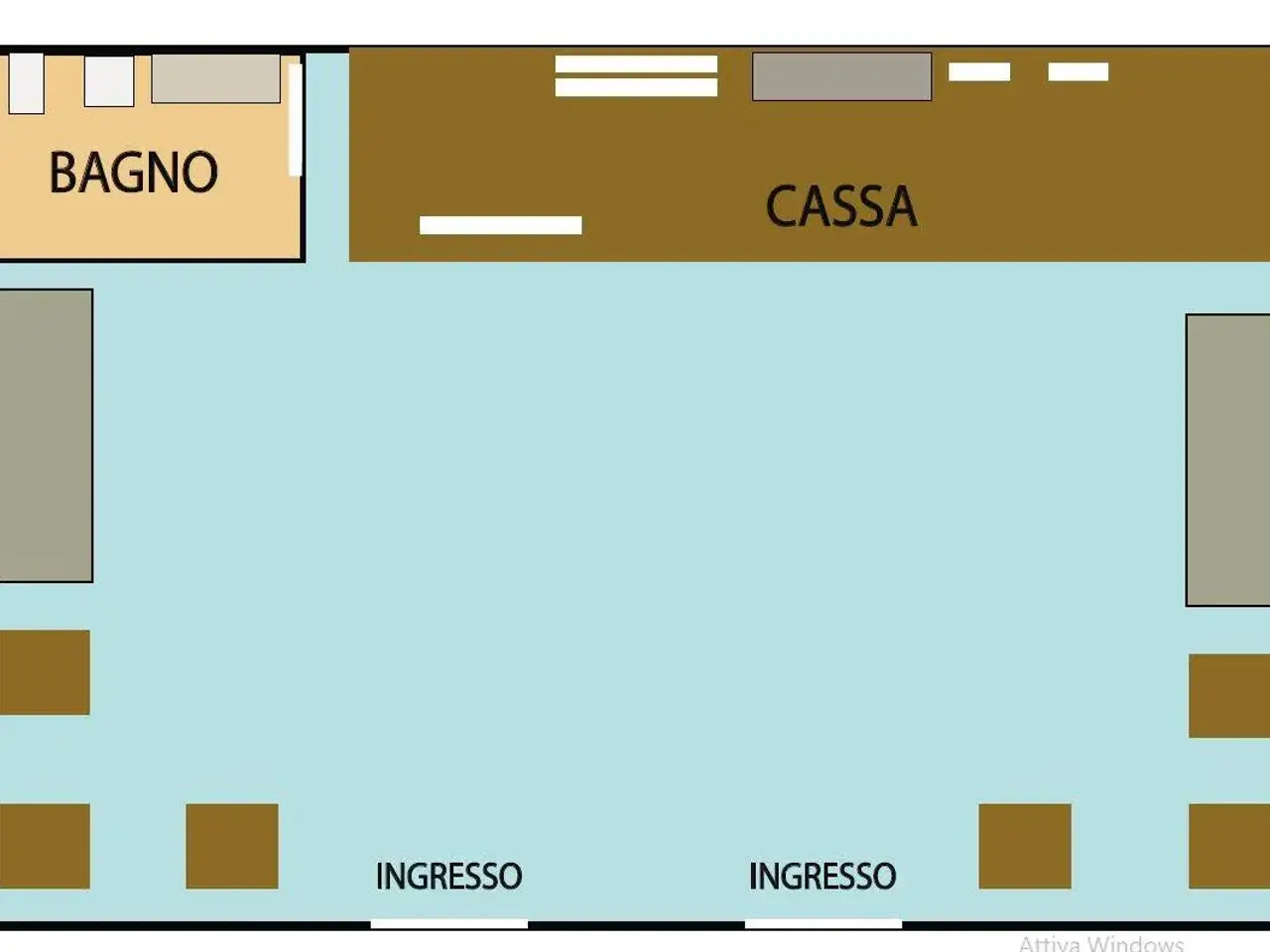 Bar in , Firenze, {3} - Planimetria 1
