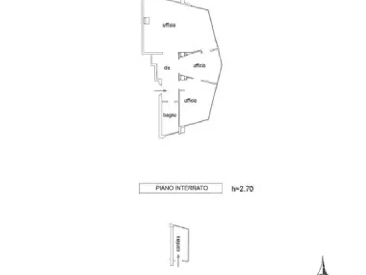 Ufficio in Viale Sant'Antonio 15, Varese, {3} - Planimetria 1