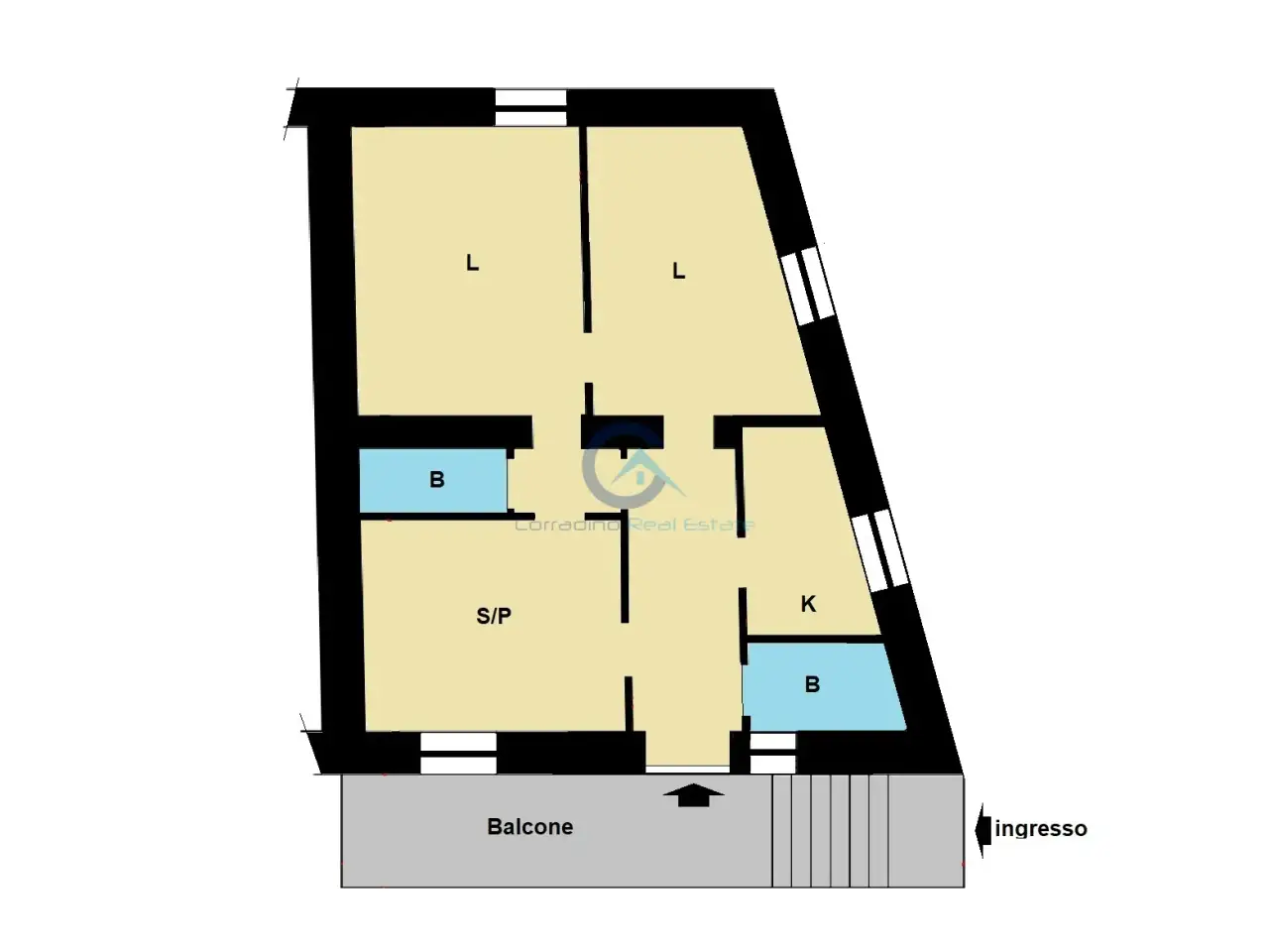 Ufficio in Via Lungomare Stefano Pugliese 54, Catanzaro, {3} - Planimetria 1