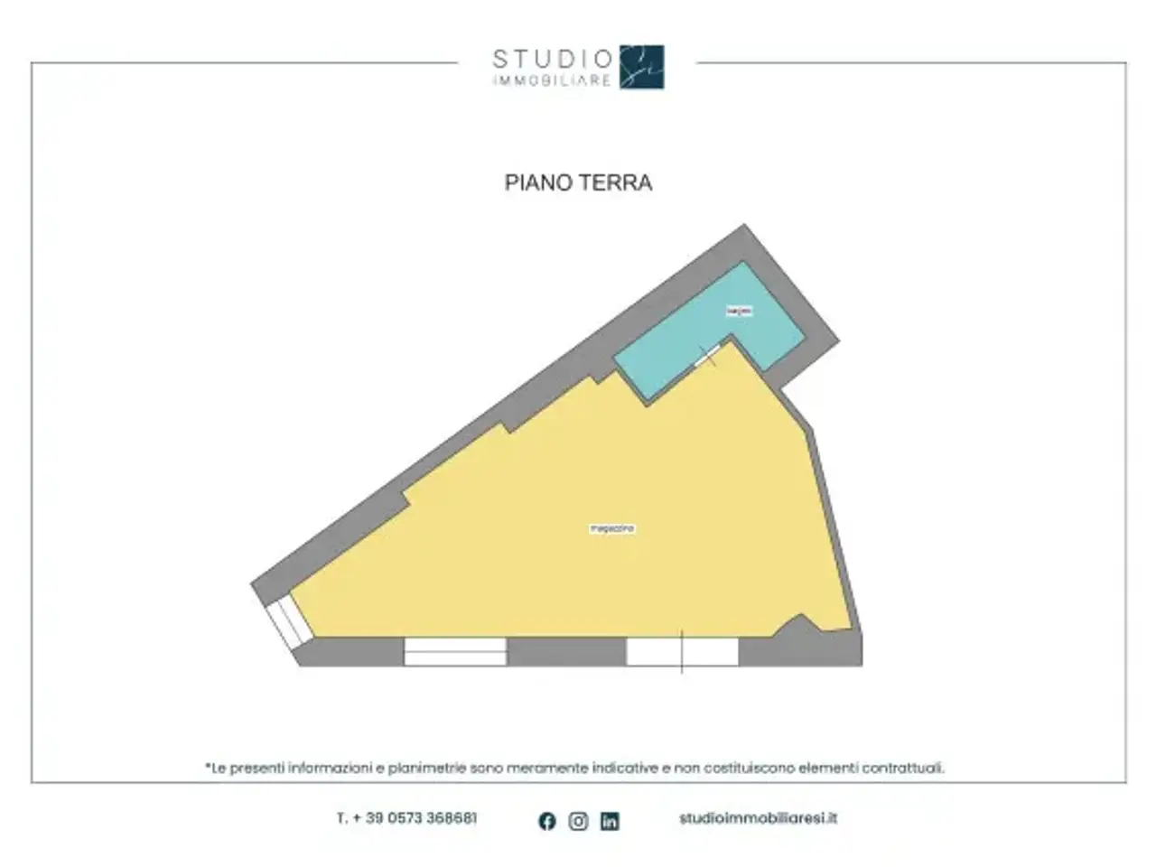 Negozio in Viale Vittorio Veneto, Pistoia, {3} - Planimetria 1