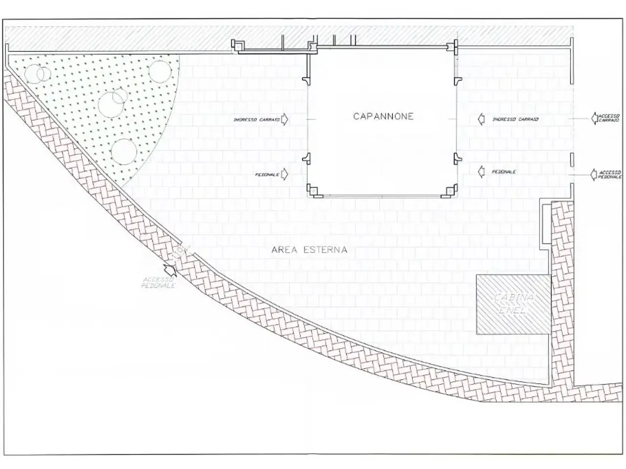 Capannone in Strada Provinciale 187, Massalengo, {3} - Planimetria 1