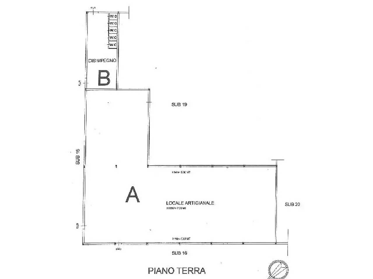 Capannone in Via Campo La Guzza, Broccostella, {3} - Planimetria 1
