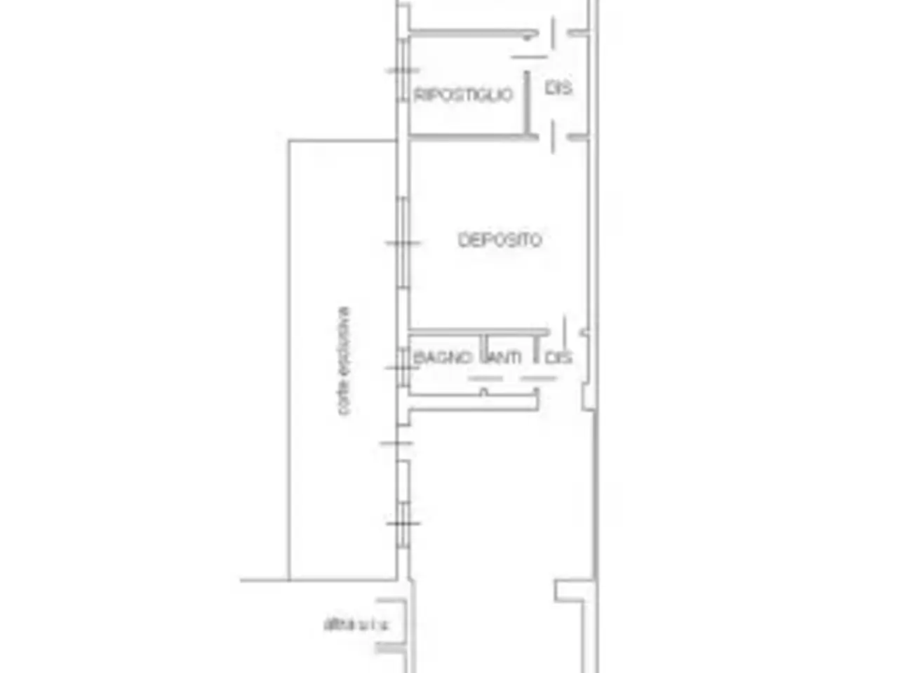 Negozio in Via della Faula, Udine, {3} - Planimetria 1