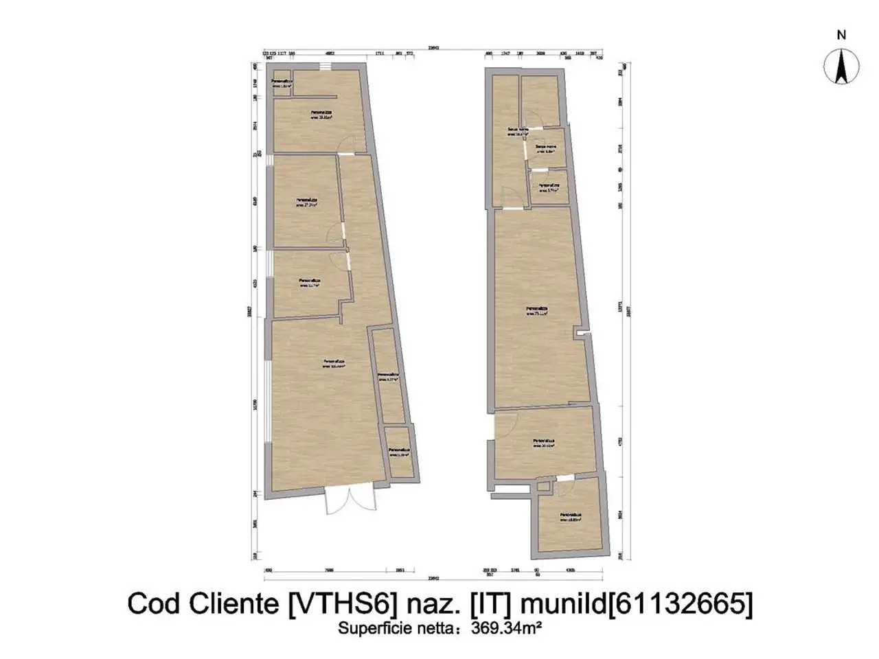 Ufficio in Locale Via Mazzini 63, Canepina, {3} - Planimetria 1