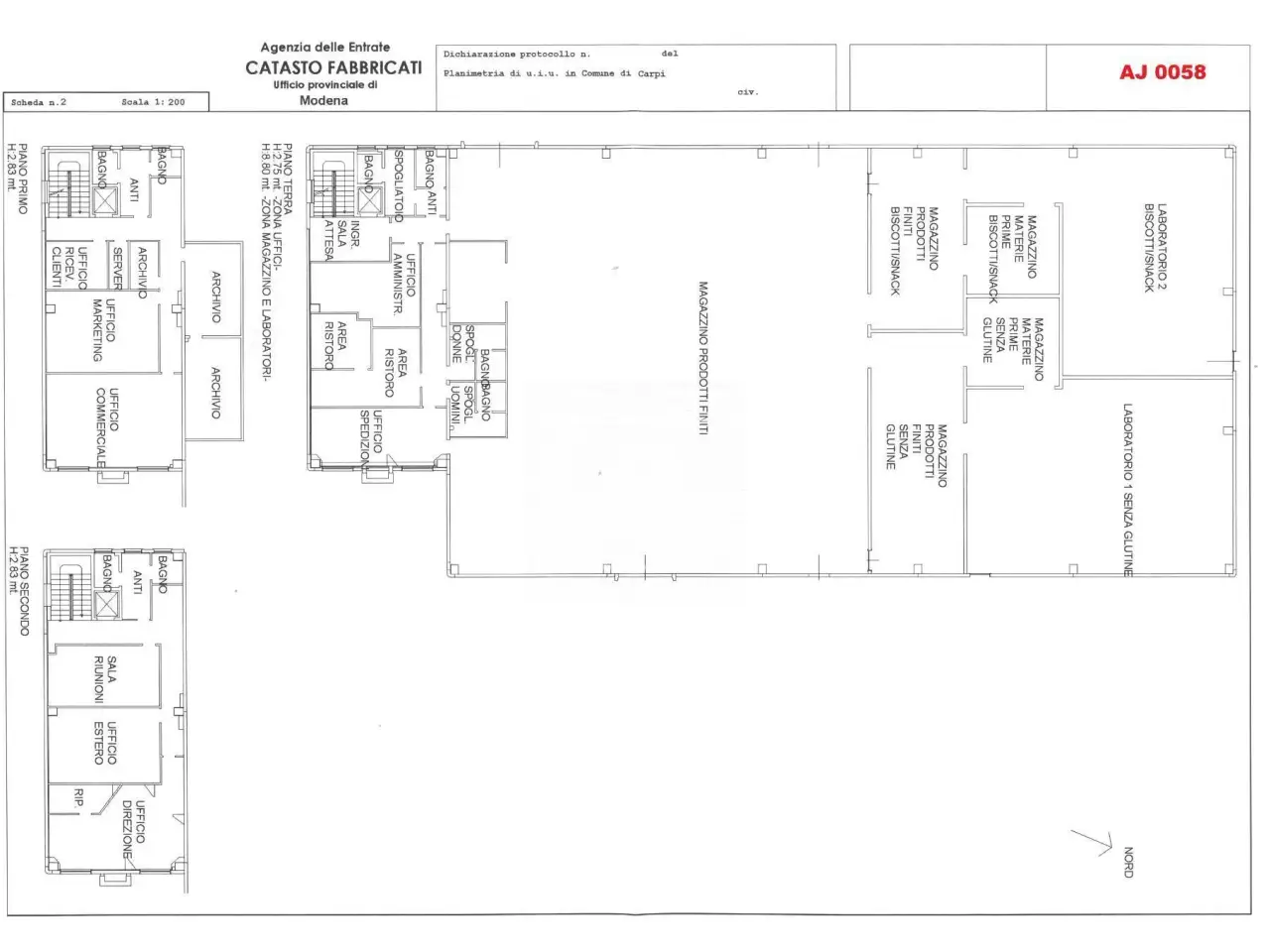 Capannone in Via dei Maniscalchi 24, Carpi, {3} - Planimetria 1