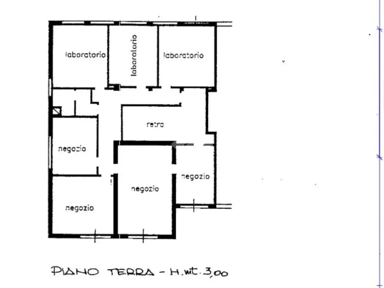 Negozio in Via Claudio Monteverdi 00, Modena, {3} - Planimetria 1