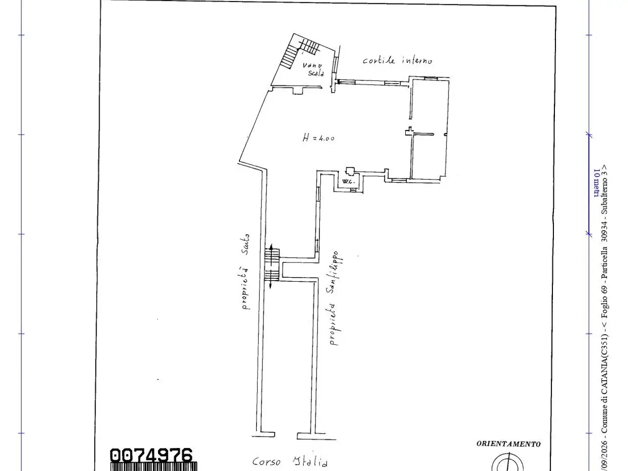 Negozio in Corso Italia 298/a, Catania, {3} - Planimetria 1