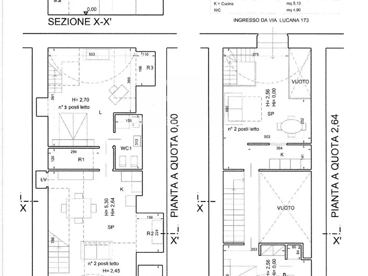 Esercizio commerciale in Vico I Emanuele Duni 19, Matera, {3} - Planimetria 1