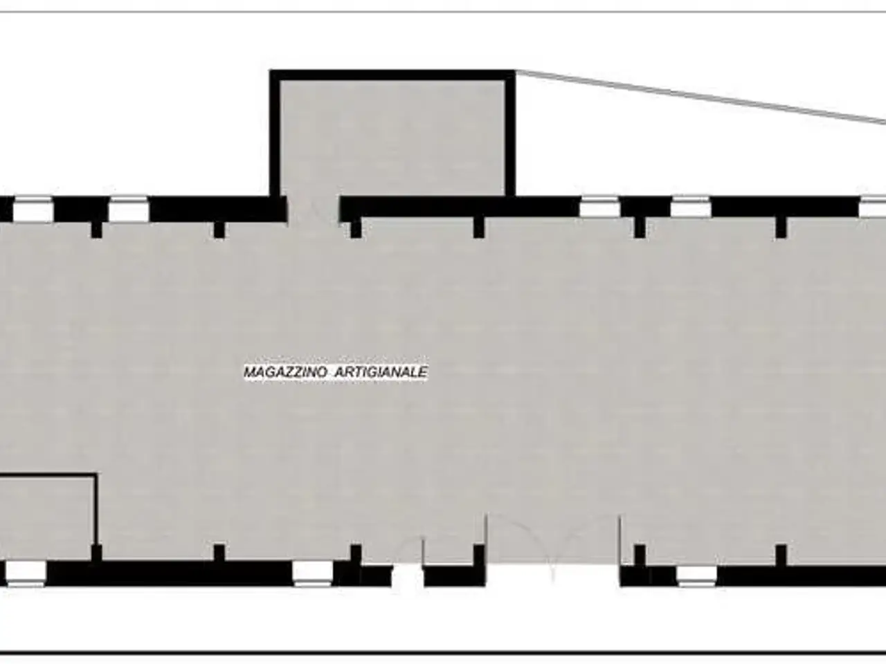 Palazzina commerciale in Via Einaudi  18, San Secondo Di Pinerolo, {3} - Planimetria 1