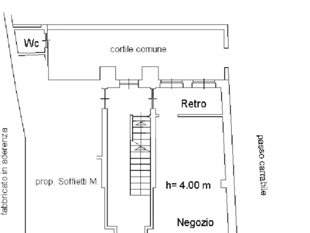 Negozio in Via Monte Grappa 52, Rivoli, {3} - Planimetria 1