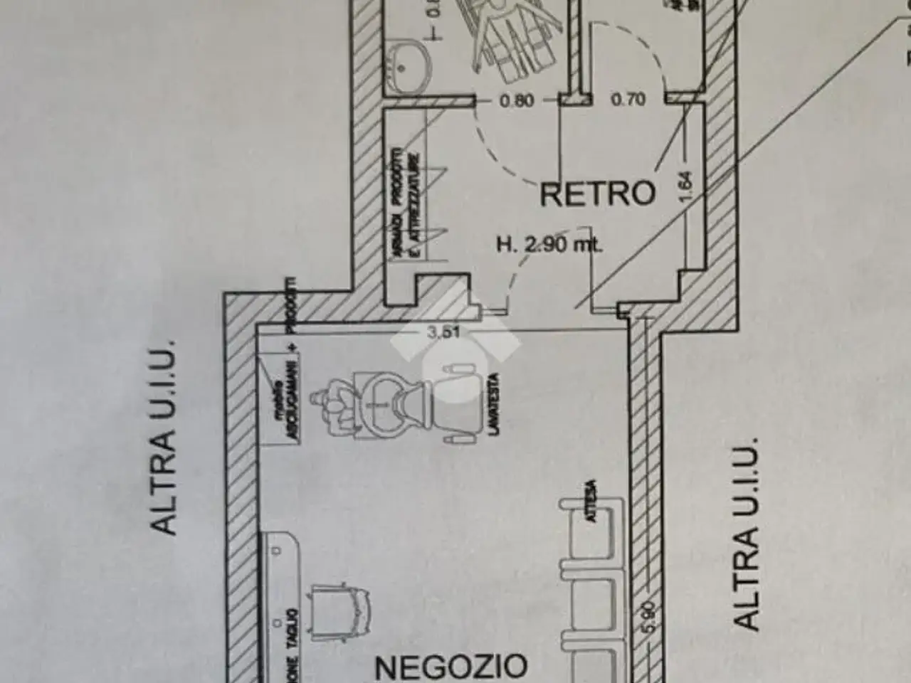 Negozio in Corso Giuseppe Romita 89, Tortona, {3} - Planimetria 1