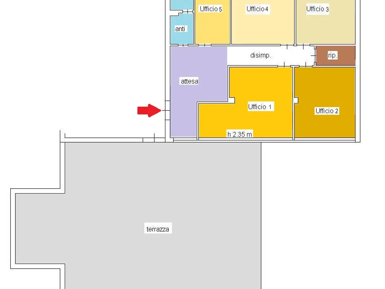 Ufficio in , Lucca, {3} - Planimetria 1