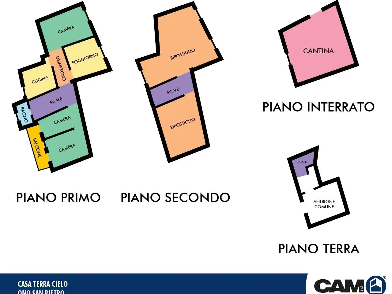Terratetto unifamiliare in vendita, Via Santa Maria Nr. 13, Bs, Ono San Pietro, Ono San Pietro - Planimetria 1