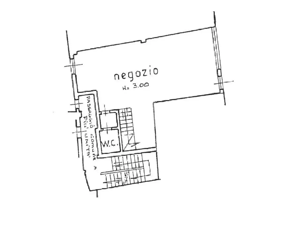 Negozio in Via Carvasaglio, Palazzolo Sull'Oglio, {3} - Planimetria 1