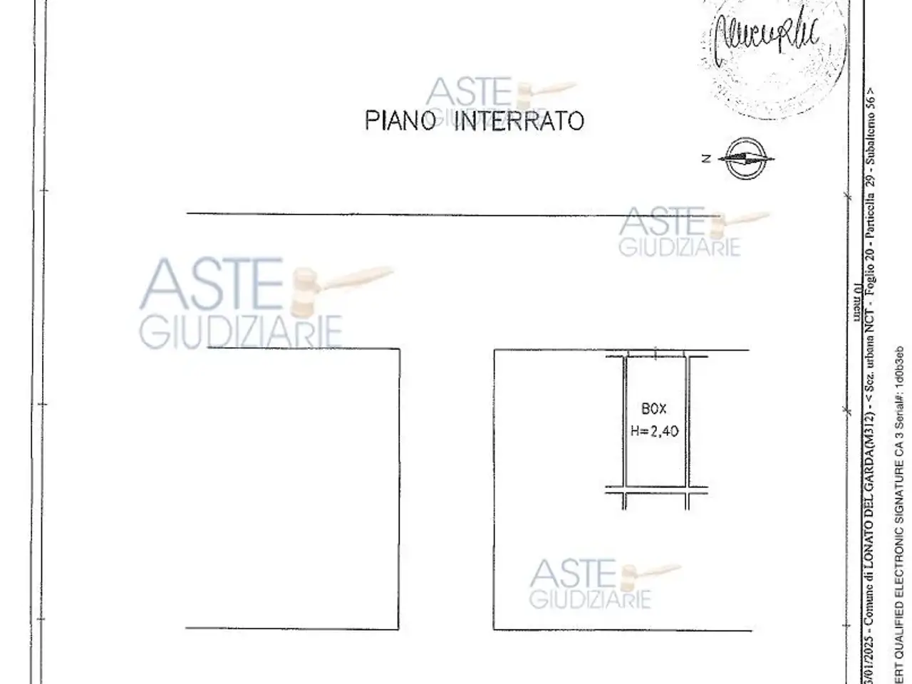Garage in Via Molini, 16, 25017 Lonato Bs, Italia 16, Lonato, {3} - Planimetria 1