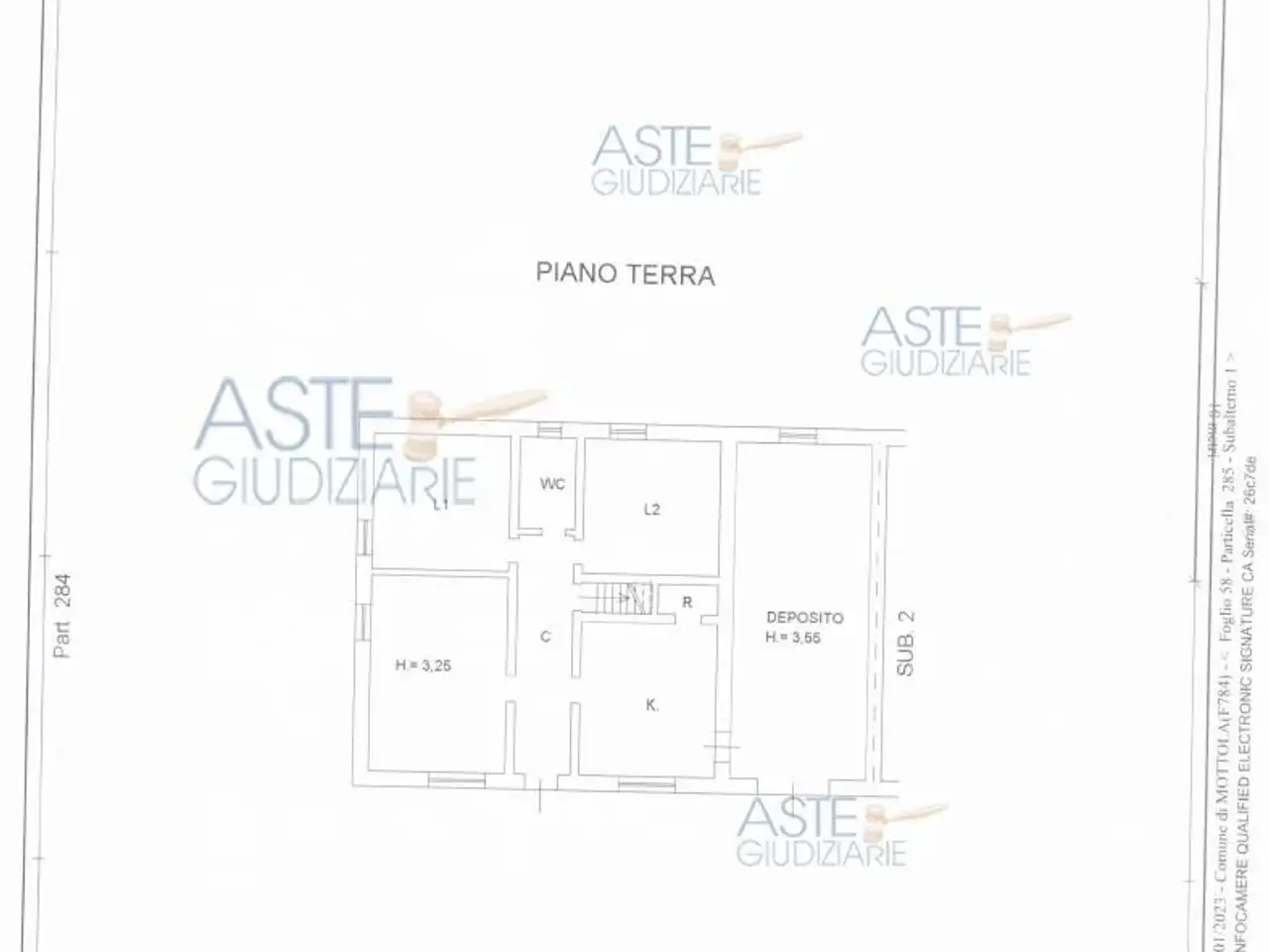 Fabbricato misto in Contrada Bellomo S.P. 53 73 53, Massafra, {3} - Planimetria 1