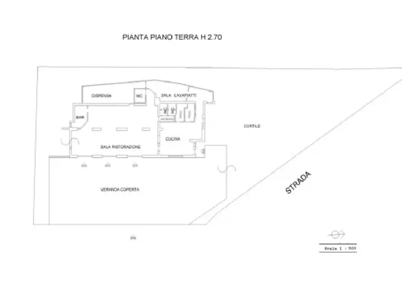 Negozio in Via La Tarisedda, Trinità d'Agultu e Vignola, {3} - Planimetria 1