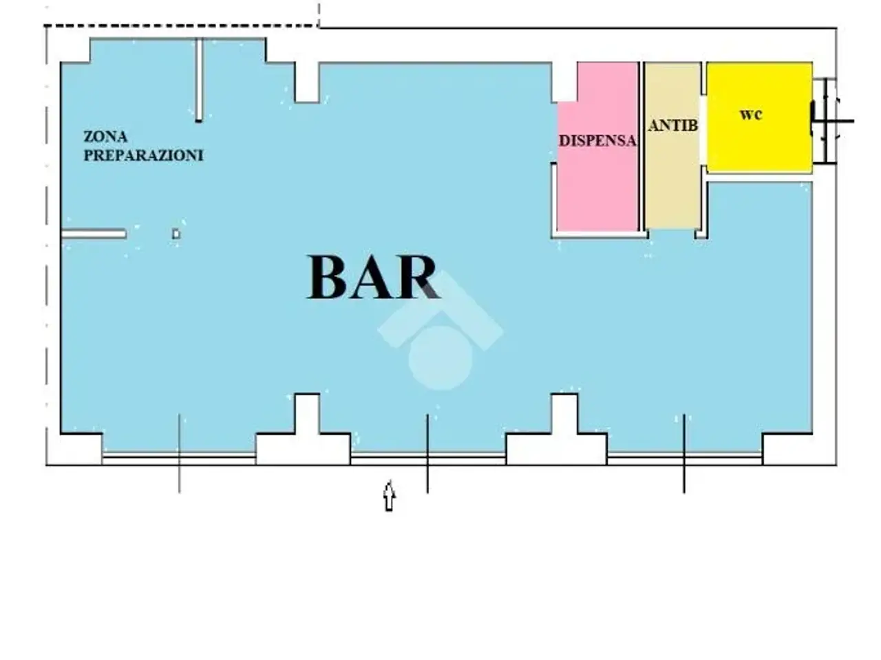 Negozio in C.So Alfonso Lamarmora 77, Alessandria, {3} - Planimetria 1