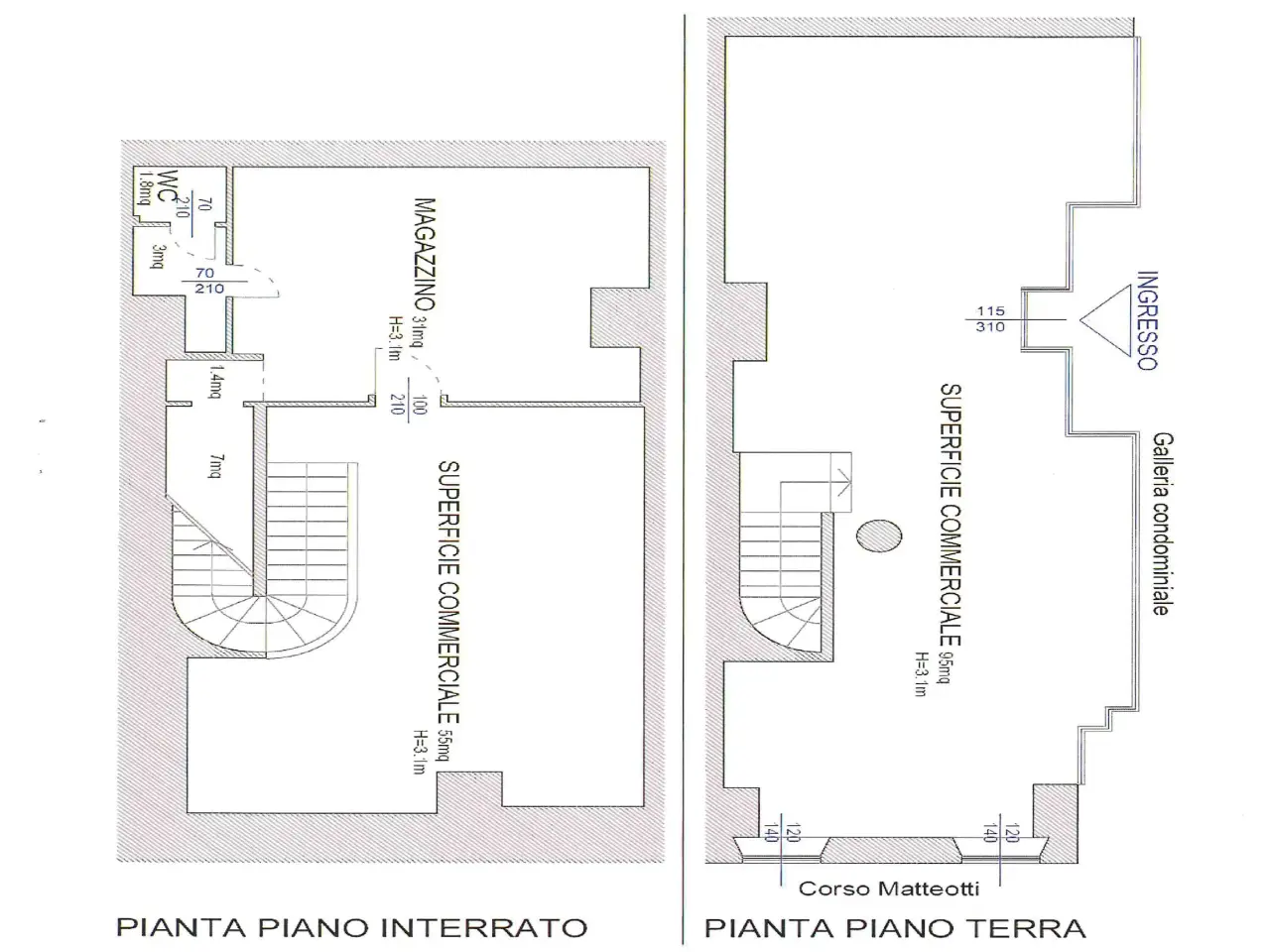 Negozio in Corso Matteotti 37, Jesi, {3} - Planimetria 1