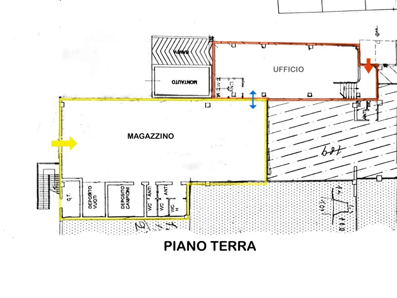 Ufficio in Via Romea, Cesena, {3} - Planimetria 1