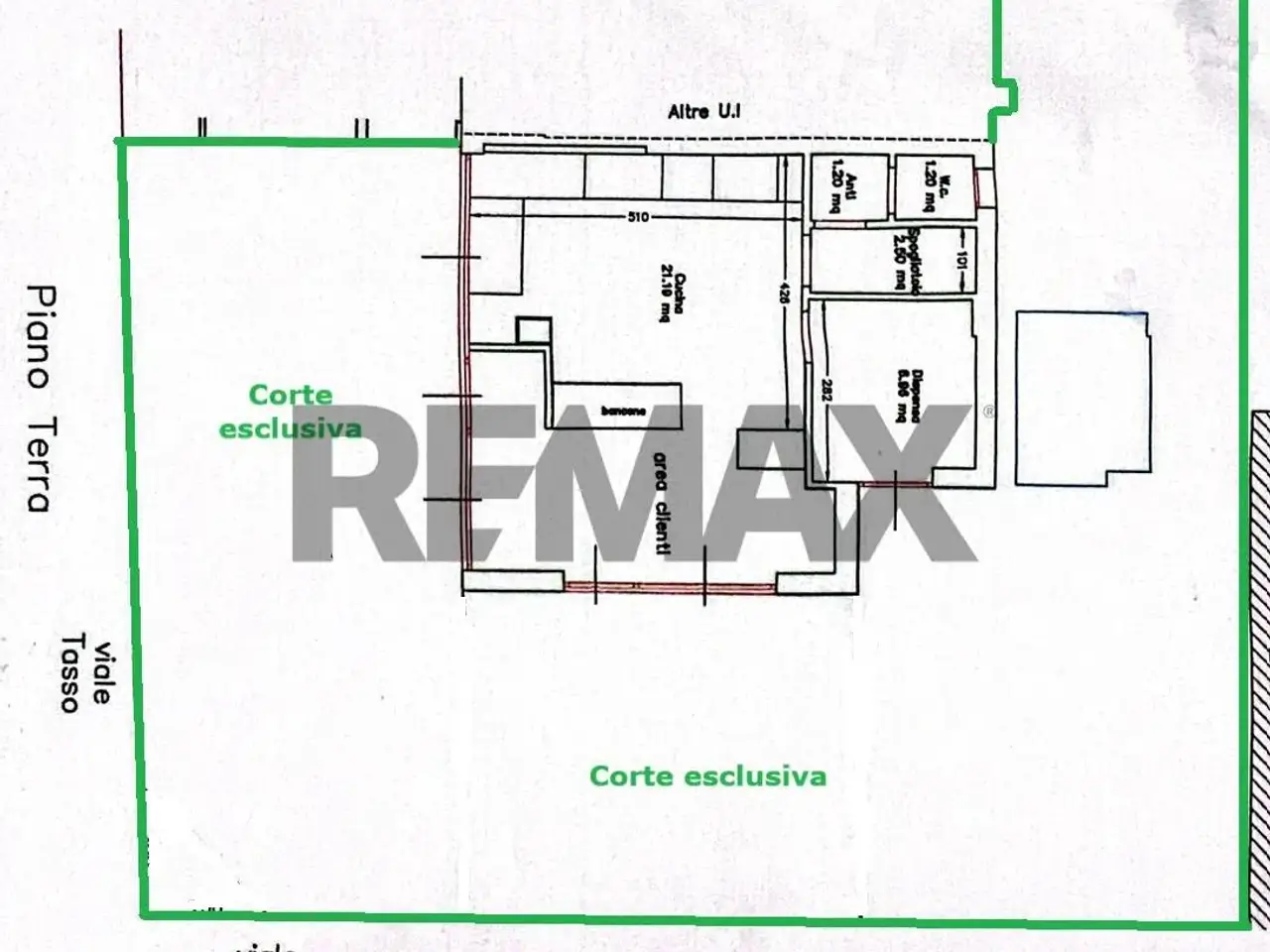 Esercizio commerciale in Viale Verdi 22, Riccione, {3} - Planimetria 1
