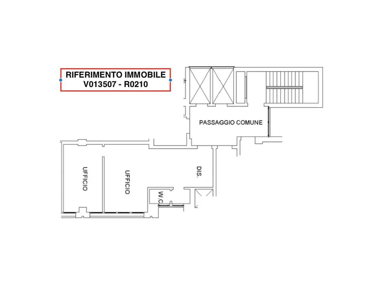 Palazzina uffici in Via Meuccio Ruini 74/l, Reggio Emilia, {3} - Planimetria 1